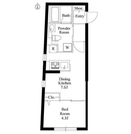ミリアレジデンス品川中延の物件間取画像